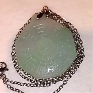type a lucky green jade pendant